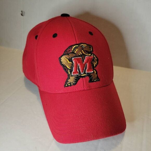 Maryland Terrapins Red Reflex Logo Flex Hat Men's Top of the World - Picture 1 of 5